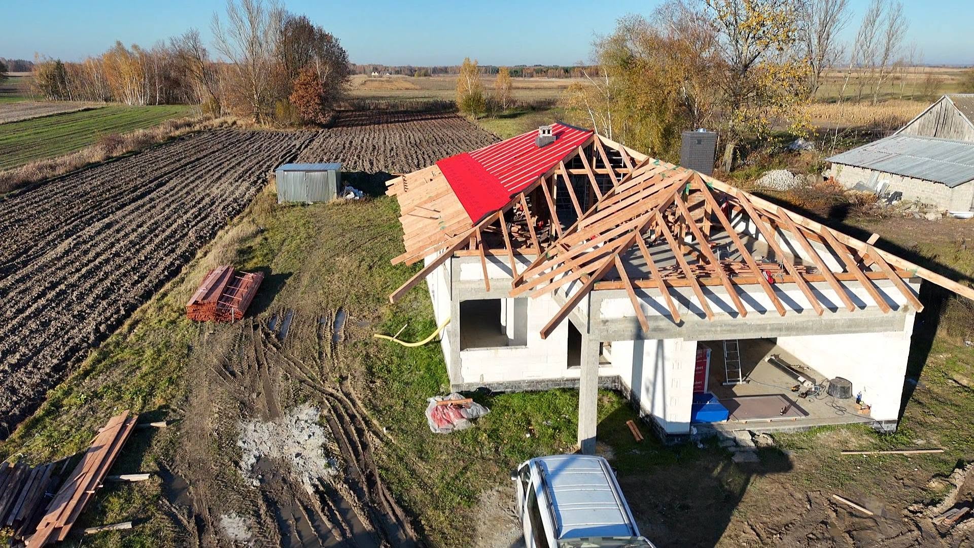 Więźba dachowa przygotowana przez PIO-DACHY